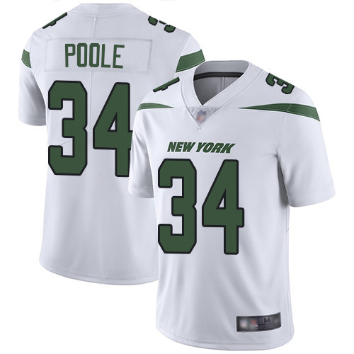 New York Jets Limited White Men Brian Poole Road Jersey NFL Football #34 Vapor Untouchable